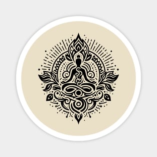 kundalini yoga design Magnet